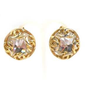 Chanel Cc Logo Clip-On Earrings Gold- #209308C55B